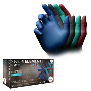Manusi de nitril MIX, fara pudra 4 Elements (4 Culori) - Img 2