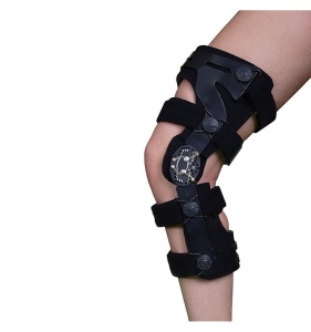 Orteza genunchi, cu suport dinamic ligamente - Armor ARK1014, picior stang