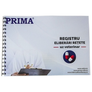 Registru pentru eliberari retete uz veterinar A4, 50 file