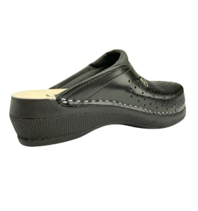 Saboti medicali, unisex, din piele, negru, Leon PU100 - Img 2