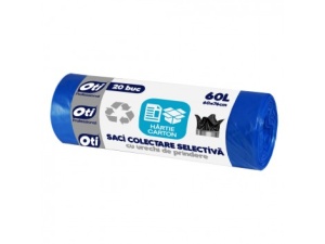 Saci colectare selectiva 60L, hartie/carton, OTI Professional