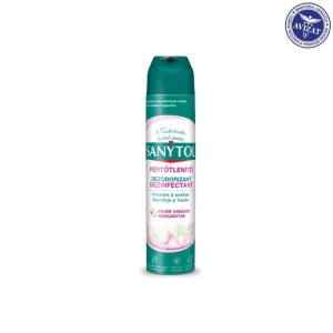 SANYTOL Dezinfectant Dezodorizant pentru Aer, Suprafete si Textile – Flori Albe, 300 ml