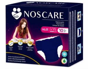 Scutece de incontinenta tip chilot, Junior Nr. 8, 35-50 kg, 10 buc, Noscares
