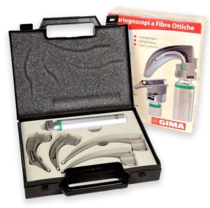 Set laringoscop GIMA GREEN F.O - LED cu 4 lame MC-INTOSH 1-2-3-4 - 3.5V - Img 2