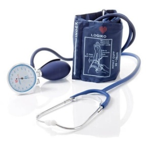 Tensiometru mecanic MORETTI cu manometru la para, cromat si stetoscop - DM346