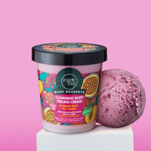 Crema exfolianta de corp Organic Shop Desserts Summer Fruit Ice Cream 450 ml - Img 2