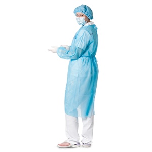 Oferta Halate de unica folosinta cu legaturi ALBASTRU - Img 2