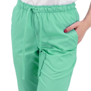Pantaloni din tercot Alessi Verde - Img 5