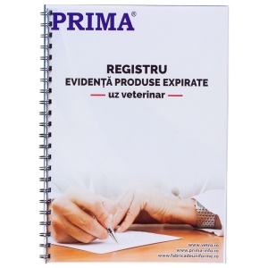 Registru evidenta produse expirate pentru uz veterinar A4, 50 file
