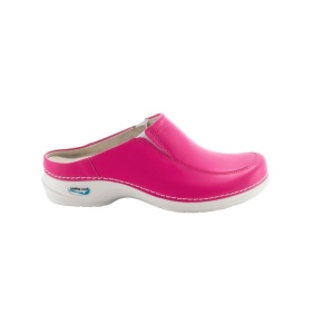 Saboti medicali din piele naturala, lavabili, Nursingcare Wash'Go Paris, fucsia - Img 3
