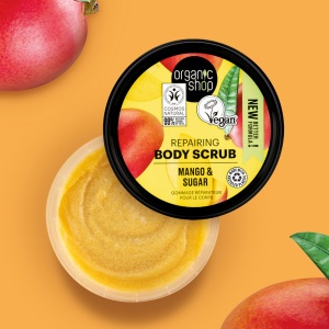Scrub de corp Organic Shop cu mango si zahar 250 ml - Img 3