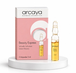 Arcaya Beauty Express - Fiole pentru luminozitate si efect de fermitate, 5 buc x 2 ml