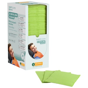 Bavete Stomatologice in cutie tip Dispenser - 125 buc, VERDE LIME