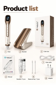 Hydra Pen H6 wireless cu rezervor pentru ser, sistem de dozare si fototerapie LED - Img 9