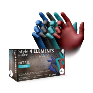 Manusi de nitril MIX, fara pudra 4 Elements (4 Culori)