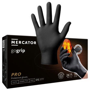 Manusi nitril GO Grip Negre