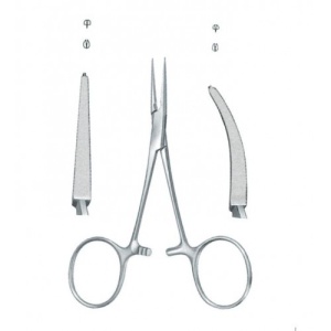 Pensa hemostatica curba