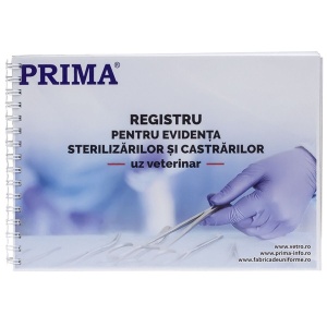 Registru evidenta castrari/sterilizari uz veterinar, A4, 100 file