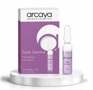 Arcaya Super Sensitive Beta Glucan Sensitive - Fiole calmante si hidratante pentru ten sensibil, 5 buc x 2 ml