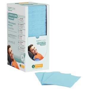 Bavete Stomatologice in cutie tip Dispenser - 125 buc, LIGHT BLUE