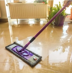 Mop plat cu microfibra si coada telescopica OTI - Img 3