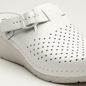Saboti medicali, de dama, din piele, alb, Leon 1000 - Img 6