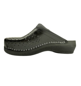 Saboti medicali, unisex, din piele, negru, Leon PU100 - Img 3