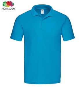 Tricou Bumbac Original Polo Fruit of the Loom - Azure Blue 185gr