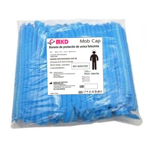 Bonete bufante albastre CU DUBLU ELASTIC - Img 2