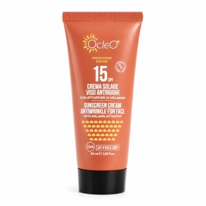 Crema solara pentru fata antirid SPF 15 cu activator de melanina