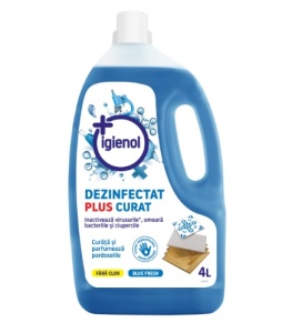 Igienol - Dezinfectant universal fara clor Blue Fresh 4 L, avizat Ministerul Sanatatii
