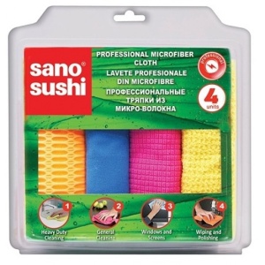 Laveta microfibre profesionala Sano Sushi 4buc