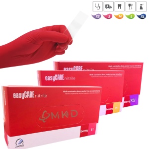 Manusi nitril nepudrate EasyCare Berry