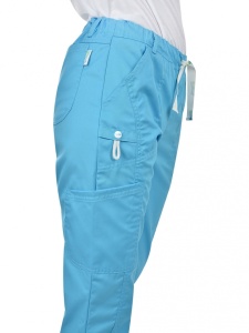  Pantalon medic Dante Bleu Turcoaz - Img 3