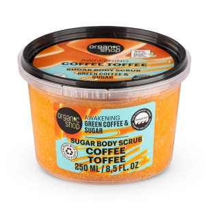 Scrub de corp Organic Shop cu cafea verde si zahar 250 ml