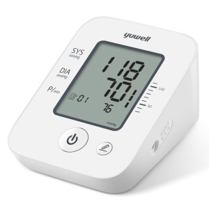 Tensiometru electronic YuWell YE660D, ecran LCD mare, 90 memorii, cu baterie litiu reincarcabila