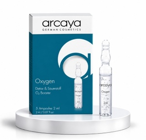 Arcaya Oxygen - Fiole revitalizante cu complex de oxigen si vitamina E pentru hidratare si luminozitate, 5 buc x 2 ml