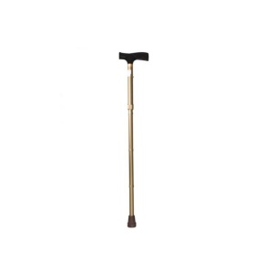 Baston pliabil din aluminiu maner in T, auriu - RP145