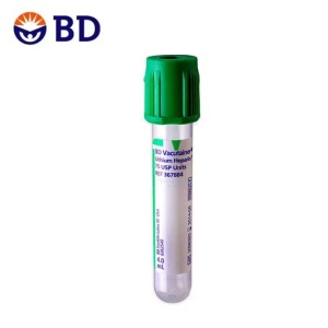 BD Vacutainer plasma Litiu Heparina dop verde 4 ml