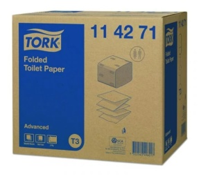 Hârtie igienică pliată, 2 straturi, Tork Advanced - Img 2