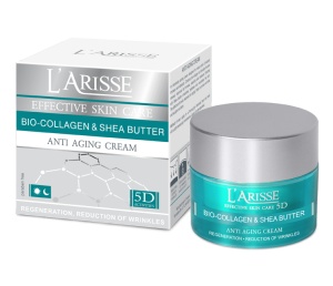 L'arisse - Anti-wrinkle cream - Crema anti-aging pentru varsta 55+ cu Bio-colagen si Unt de Shea