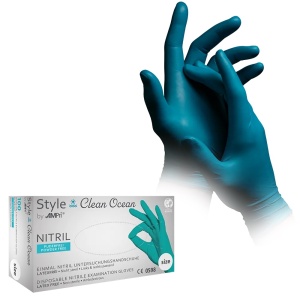 Manusi nitril Verzi CLEAN OCEAN- Med Comfort