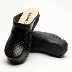 Saboti medicali, unisex, din piele, negru, Leon PU100 - Img 7
