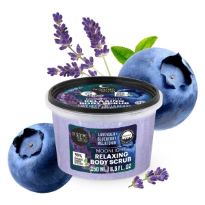Scrub de corp relaxant Organic Shop cu lavanda, afine si melatonina 250 ml - Img 2