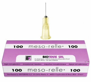 Ace mezoterapie Meso-Relle 30Gx25 mm, galben, 100 bucati