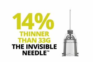 Ace pentru seringa TSK Invisible Needle 34G x 9 mm, Low Dead Space Hub, bont, 100 buc - Img 2