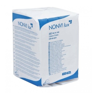 Comprese nesterile netesut 7.5x7.5 cm NONVI lux, 40 Grame -100 buc