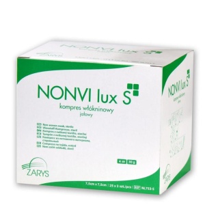 Comprese sterile din netesut NONVI lux 40 g 7,5x7,5cm, 3 buc/plic - Img 2