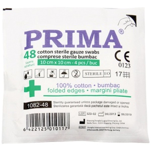 Comprese sterile tifon 10x10, 48 str pliat