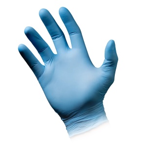 Manusi examinare nitril, fara pudra, Pura Comfort Blue - Img 3